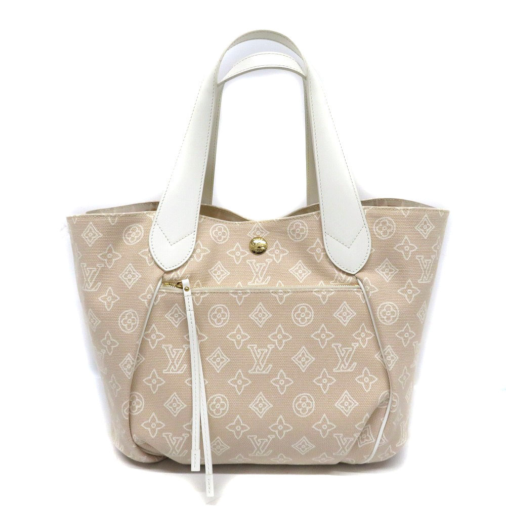 LOUIS VUITTON Cabas Ipanema Canvas Beach Sable Beige Resort Tote Bag